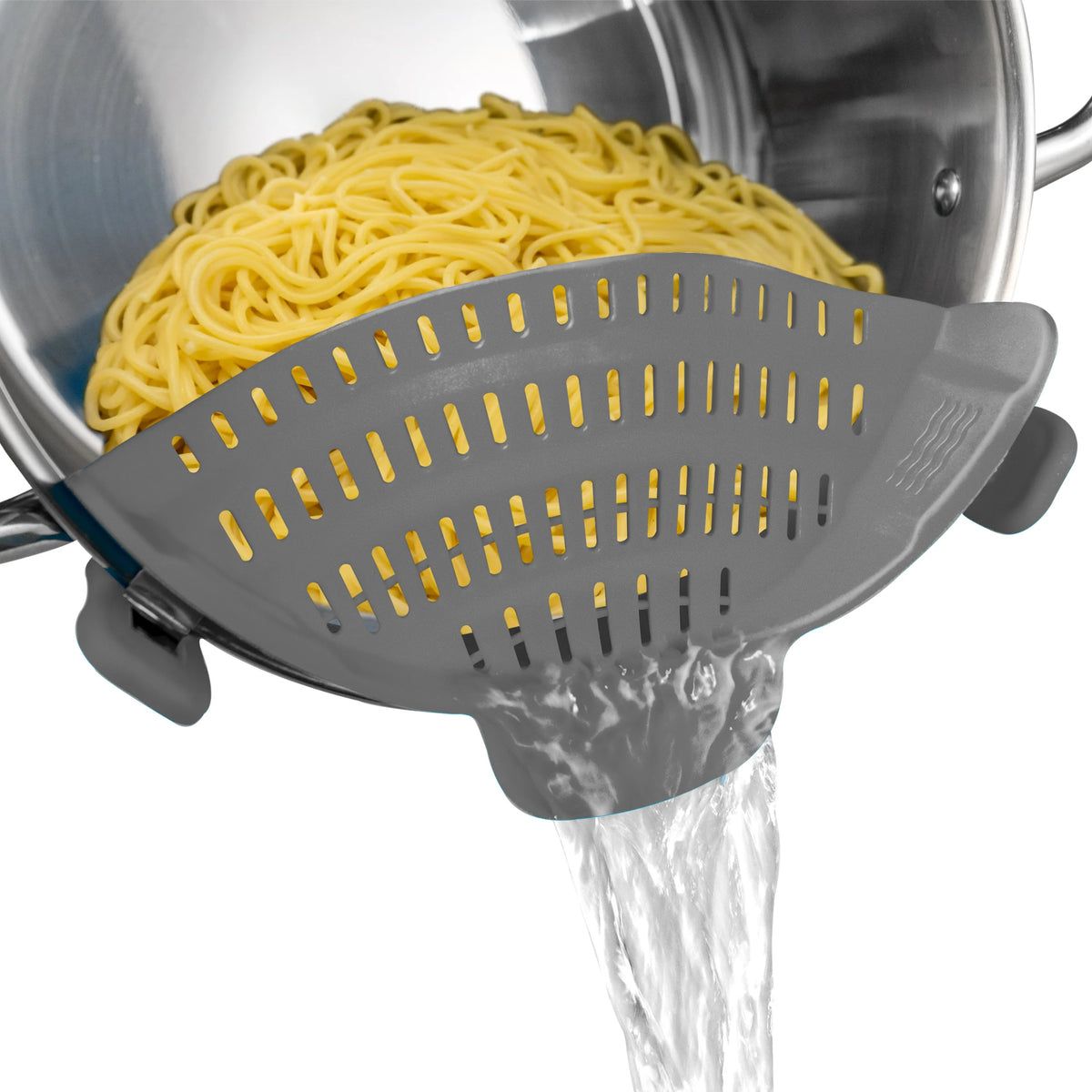 Silicone Clip-On Strainer – Adjustable Pot & Pan Strainer