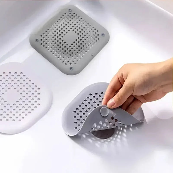 Silicone Drain Stopper with Hair Catcher – Kitchen & Bathroom