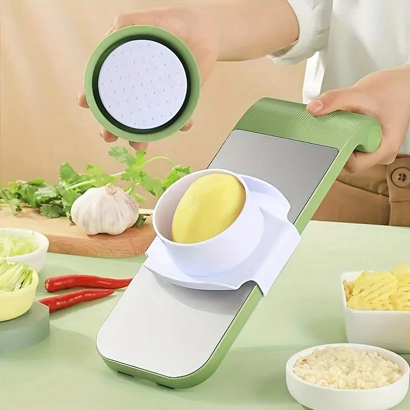 7-in-1 Vegetable Slicer & Grater Set with Interchangeable Blades