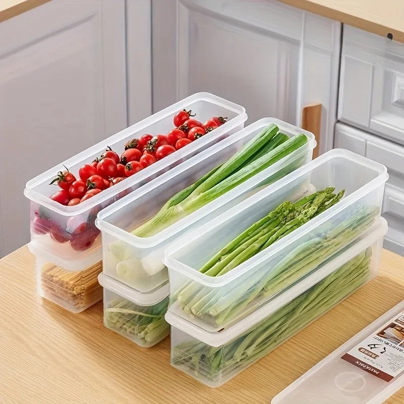 4-Pack Reusable Plastic Food Containers with Lids – Airtight & Stackable