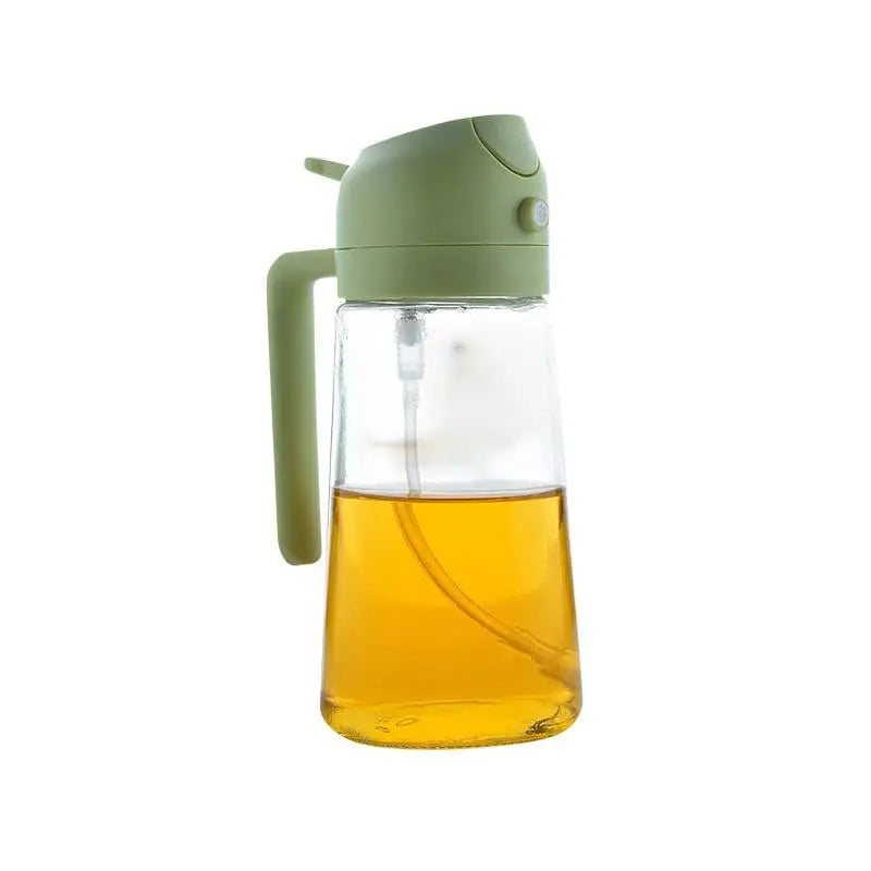 2-in-1 Olive Oil Dispenser & Sprayer, 470ml Glass