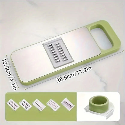 7-in-1 Vegetable Slicer & Grater Set with Interchangeable Blades