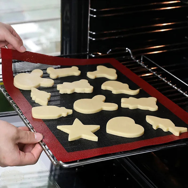 Reusable Perforated Baking Mat for Cookies & Bread