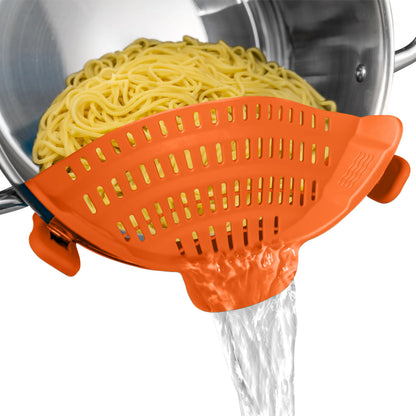 Silicone Clip-On Strainer – Adjustable Pot & Pan Strainer