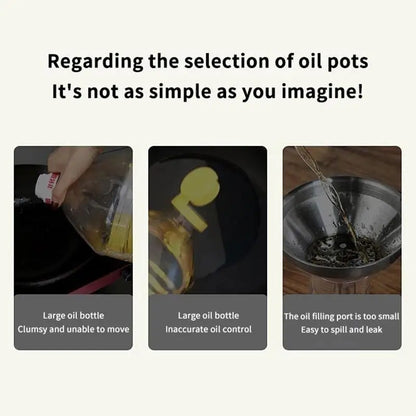 2-in-1 Olive Oil Dispenser & Sprayer, 470ml Glass
