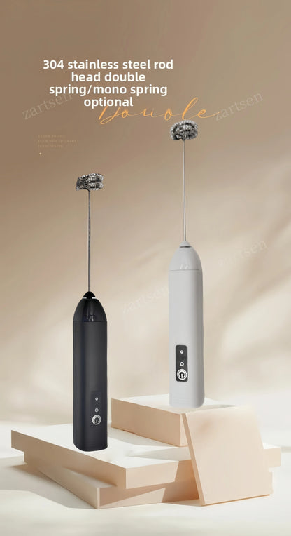 Electric Milk Frother, Rechargeable Handheld Whisk