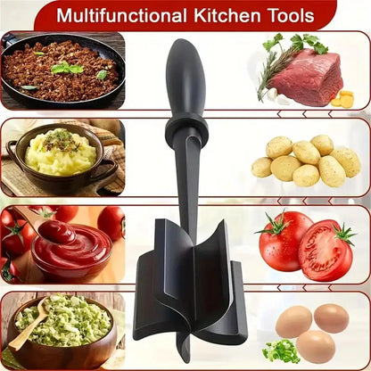 Meat Masher – Heat-Resistant Ground Beef & Hamburger Chopper