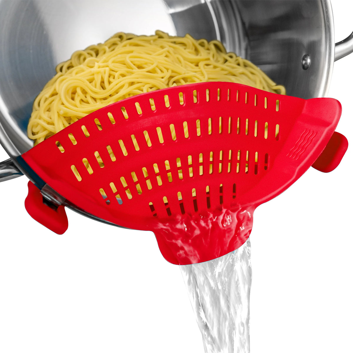Silicone Clip-On Strainer – Adjustable Pot & Pan Strainer