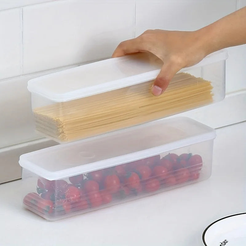 4-Pack Reusable Plastic Food Containers with Lids – Airtight & Stackable