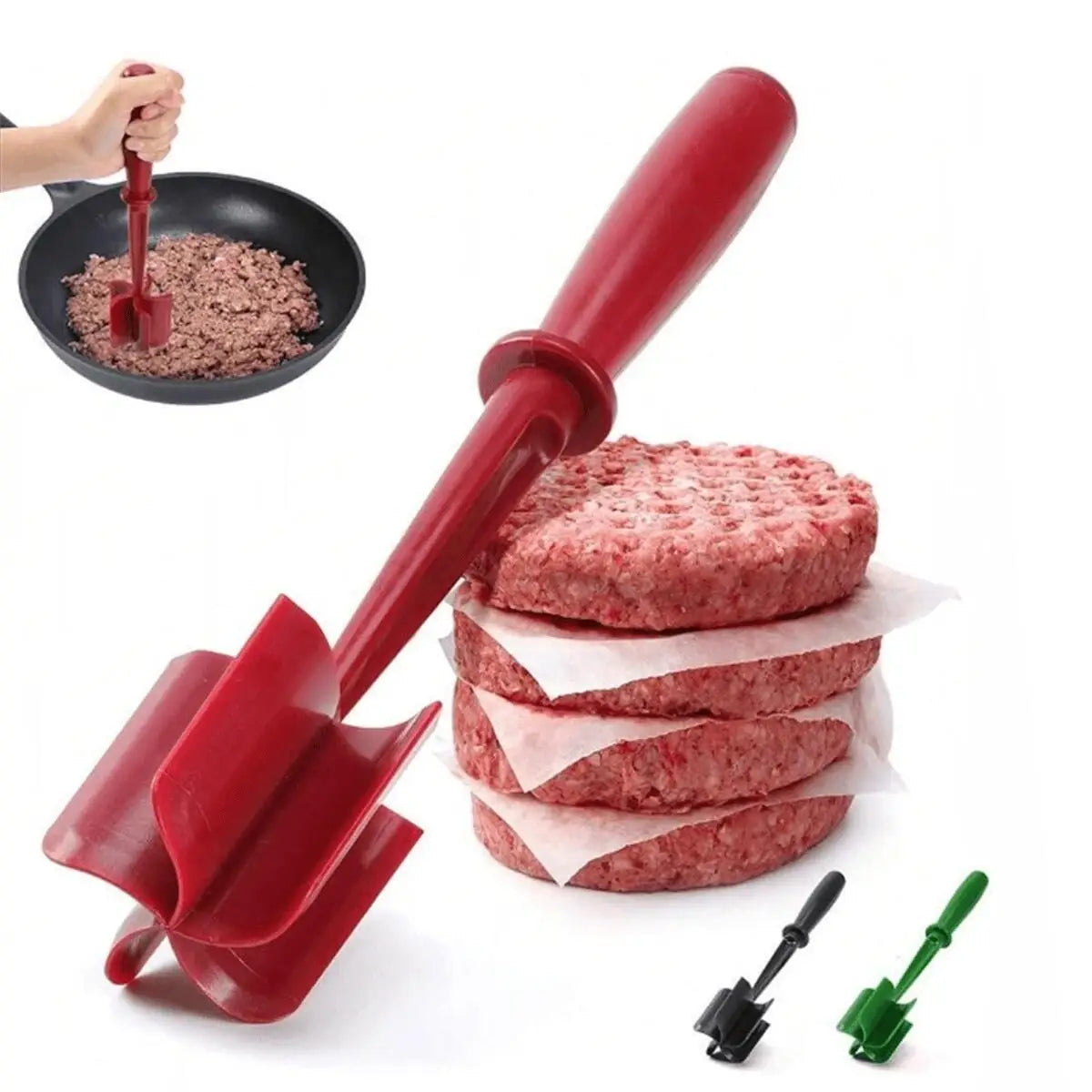 Meat Masher – Heat-Resistant Ground Beef & Hamburger Chopper