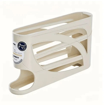 3-Tier Rolling Egg Dispenser & Storage Rack – Holds Up to 24 Eggs